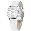 Festina Orologio Donna F16127/H Outlet Cassa in Acciaio Inox 316L Argento Cinturino in Pelle Bianco, bianco