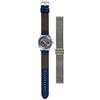 Breil Orologio BREIL UOMO TWENTY20 quadrante MONO-COLORE GRIGIO movimento MULTIFUNZIONE QUARZO e CINTURINO PELLE DI VITELLO BLU TW1736