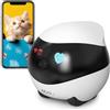 Enabot EBO SE FamilyBot - Robot Telecamera Animali 1080P, Telecamera Mobile Interna, Ricarica Automatica, Visione Notturna, Audio Bidirezionale, Storage Locale - Gatti e Cani