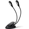 Dilwe Luce a led Leggio, lampadine led per leggio da Lettura Regolabile Clip on per E-Reader Book & Bed Headboard(6 Luci) lampadine led per leggio