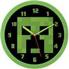 Minecraft Orologio da parete, verde e nero, taglia unica
