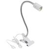 Bonlux Portalampada a E27 con Morsetto e Spina CA Standard Europea, per Lampada da Tavolo a LED Orientabile Clip, Luce Lettura Notturna, Lampada da Comodino con Morsetto, Luce del Letto, Lampada Clip