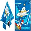 SONIC THE HEDGEHOG Asciugamani Bambini Ragazzi Asciugamano Bagno Cotone Assorbente Telo Doccia Grande Teli Mare Asciugatura Rapida 140x70cm (Blu, 70x140cm)