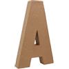 Country Love Crafts - Lettera A Tridimensionale, 20,5 cm di Altezza, in cartapesta