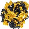 KATSU Tools KATSU Barriera a Catena in Plastica 25 Metri 8mm x 25m Alta Visibilità Catena a Maglie in Plastica Nero e Giallo per Avviso di Sicurezza Parcheggio, Controllo della Folla, Traffico, Coda 990941