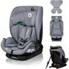 LIONELO LAVENDER I-SIZE Seggiolino auto per bambini da 76 a 150 cm Gropup 1 2 3 Installazione con ISOFIX o cintura Poggiatesta e Schienale regolabili, l'Ultimo norma R129 i-Size