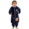 XQ&XG Sacco Nanna con piedini, Bambini Sacco Nanna con gambe 2.0 TOG, Flanella Sacco a pelo a maniche lunghe, Gufo, 80