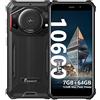 FOSSiBOT Rugged Smartphone 2023 F101,10600mAh, Android 12 Smartphone Indistruttibile,7GB+64GB/512 GB,123dB Telefono Indistruttibile, 5.45 Impermeabile IP68,24MP+8MP,Dual SIM