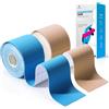YANGTSUNG Nastro Kinesiologico, 2 rotoli 5cm x 5m Tape Kinesiologico, Tape Sportivo Impermeabile ed Elastico, Kinesio Taping Nastri Amici Della Pelle per Ginocchio Spalla Gomito