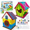 Heyzeibo 2Pack Kit per Dipingere Bambini per Costruire e Dipingere Casetta per Uccelli, Arti e Mestieri in Legno Regali di Pasqua per Ragazze Ragazzi Toddler