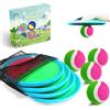 Jalunth Cattura Racchette Palline Set - Velcero Racchettoni Giochi Spiaggia Mare Esterno Giardino Bambino Bambina Bambini Bimba Bimbo Adulti Famiglia Giocattoli 2 3 4 5 6 7 8 10 12 Anni Pasqua Regalo