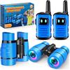 Dislocati Walkie-talkie Bambini, Giochi per Bambino 3-9 Anni Maschio Binocolo Bambini Regalo Bambino 3-9 Anni Maschio Giochi da Esterno per Cannocchiale Bambini Kit Esploratore Giocattoli Bambini