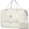 LOVEVOOK Borsa da Viaggio Donna Borsone Palestra Donna Bagaglio a Mano Easyjet Cabin Bag Weekend Travel Duffel Gym Bag con Organizer Valigia Grande Borsa Parto Ospedale Mamma Nascita per Aereo Sauna