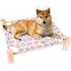 Generic Letto rialzato per cani, lettino sospeso in legno per animali domestici, gatti e cani, letto da campeggio traspirante, mobile rimovibile per animali domestici per gatti e cani, uso interno ed esterno
