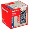 Fischer DuoHM 6 x 55 mm con Vite TORX, 25 Tasselli per Cartongesso in Metallo e Nylon senza Necessità di Pinza, 572925