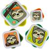 TUM TUM Set di Porta Merenda Bambini, Scatole Porta Merenda di Varie Dimensioni - Senza BPA - Stanley Sloth
