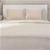 Deco Mex IRATI - Set copripiumino da 4 pezzi, 200 x 220 cm, colore: Beige