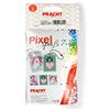 Pracht Creatives Hobby Pixel P90037-00505 Divertente set 7 per bambini, semplice sistema a innesto con piccole pietre in bioplastica per creare 2 portachiavi (medaglioni), senza stirare e incollare
