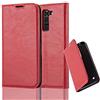 Cadorabo Custodia Libro per LG K7 2017 in Rosso Mela - con Vani di Carte, Funzione Stand e Chiusura Magnetica - Portafoglio Cover Case Wallet Book Etui Protezione