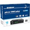 EDISION PICCO T265 plus Modello 2024 Ricevitore Digitale Terrestre Full HD DVBT2 H265 HEVC 10 Bit Bonus TV, FTA, USB, HDMI, SCART, Sensore IR, Supporto USB WiFi, Telecomando Universale 2in1, Main 10