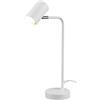 TRIO LIGHTING FOR YOU TRIO, Lampada tavolo, Marley 1xGU10, max.5,0 W Finitura: Metallo, bianco opaco L:12,0cm, A:45,0cm, P:25,0cm Interrutore,IP20,Senza illuminante