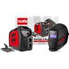 Telwin Force 165 Saldatrice Inverter Ad Elettrodo Con Maschera Automatica E Accessori Di Saldatura, 230 V, 4,23 Kg, Nero Rosso