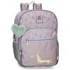 Enso Beautiful day Zaino Scuola Viola Adattabile a Trolley 30x38x12 cm Poliestere 13.68L