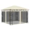 vidaXL Gazebo con Zanzariera 3x3x2,73 m Crema 180 g/m²