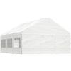 vidaXL Gazebo con Tetto Bianco 6,69x5,88x3,75 m in Polietilene