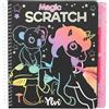 Depesche 12730 Ylvi - Magic Scratch Book con 20 Pagine di Fantastici Motivi da grattare, Libretto con sfumatura Colorata e Penna per grattare