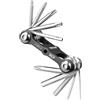 Topeak Mini 10 Chiave Multiuso, 10 Funzioni, con Custodia, Nero, Taglia Unica