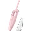 Satisfyer, vibratore a punta, Twirling Delight, 17 cm, impermeabile, ricaricabile, in silicone medicale, colore:rosa