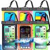 Famoby 6 Pezzi Multicolore Sacchetti Impermeabile Smartphone Borsa,grande custodia impermeabile Smartphone Borsa (Livello di protezione:IP68) Sport all'aria aperta per Apple iPhone, Samsung e fino a 7,5"