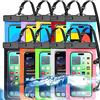 Famoby 10 Pezzi Multicolore Sacchetti Impermeabile Smartphone Borsa,grande custodia impermeabile Smartphone Borsa (Livello di protezione:IP68) Sport all'aria aperta per Apple iPhone, Samsung e fino a 7,5"