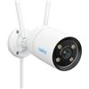 Reolink ColorX Telecamera Wi-Fi Esterno/Interno, Visione Notturna True Color, Apertura F1.0, Sensore 1/1,8, 2K Videocamera Sorveglianza WiFi, Rilevamento Intelligente, Audio a 2 Vie, CX410W