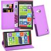 Cadorabo Custodia Libro per Nokia Lumia 730 in Violetta Ametista - con Vani di Carte, Funzione Stand e Chiusura Magnetica - Portafoglio Cover Case Wallet Book Etui Protezione