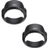 VGOL 2 Pezzi EW-53 Paraluce In Plastica Paraluce Per Obiettivo Fotografico Paraluce Per Obiettivo Fotografico Compatibile Con Canon RF-S 18-45mm F4.5-6.3 IS STM Obiettivo