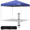 CYFIE Gazebo pieghevole 3 x 3 m, per 4 - 8 persone, impermeabile, protezione UV 50+, gazebo pieghevole per picnic, campeggio, spiaggia, matrimonio, attività commerciali