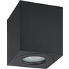 Eglo Plafoniera per esterni Torrecola, lampada per soffitto, in alluminio di colore nero, faretto da soffitto con attacco GU10, IP44, 8 x 8 cm
