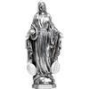 DRW Madonna Miracolosa Argento in Resina 21 cm