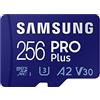 Samsung Memorie MB-MD256KB PRO Plus Scheda MicroSD da 256GB, UHS-I U3, fino a 160 MB/s, USB Card Reader incluso