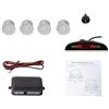 Cocar Sensore di Parcheggio Kit Desplay LED Acustico Auto Reverse Backup di Sistema + 4 Sensori(Bianco)