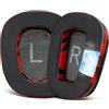 SOULWIT Cuscinetti Auricolari con Gel Raffreddante Ricambio per Logitech G930 G933 G933S G935 G633 G633S G635 G533 G430 G431 G432 G433 G35 Gioco Cuffie, Padiglioni Auricolari per G332 G230 G231 G233