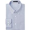 Enlision Camicia Blu Uomo Manica Lunga Classiche Formal Camicie a Righe Uomo Regolare Fit con Tasche M