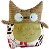 Glorex Sina 0 4644-1 4644-1-Peluche da imbottire Gufo, Alto Circa, Cucito in Peluche di Alta qualità, Solo da riempire, con Certificato di Nascita, Multicolore, ca. 25 cm