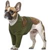 PUMYPOREITY Tutore per Gomito Cani, Protezione Gomito per Cani Ginocchiere Cane Maniche Recupero Cane Adatto a Dopo L'uso Chirurgico e Lesione alla Gamba(Verde Militare, S)