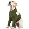 PUMYPOREITY Protezione Gomito cane, Manica Gambe per Ginocchio Tutori Protettivi con Giuntura Morbida Imbottita - Verde Militare, L