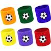 Cerioll Polsino Sportivo Bambini, Polsini Palestra Sudore, Polsini Sportivi Elastici, 6 Pcs Antisudore Fasce Da Polso, Braccialetto Colorato Polsino Di Sport, Per Basket, Baseball, Calcio, Tennis, Ginnastica