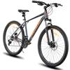 HILAND - Mountain bike in alluminio a 21 marce, freni a disco idraulici, forcella ammortizzata Lock-Out, 27,5 pollici, bicicletta per uomini, mountain bike, adulti, donna, colore grigio/nero