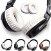 Voarmaks Cuscinetti di ricambio spessi in morbida pelle proteica, compatibili con cuffie DJ Pioneer HDJ CUE1 Cue One, HDJ500 (bianco, L, R)